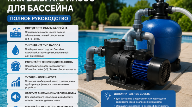 Как выбрать насос для бассейна: полное руководство